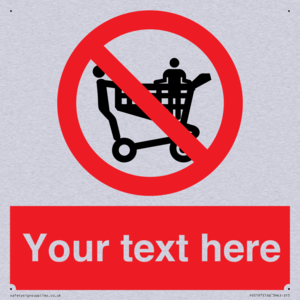 Custom No Climbing on Trolley Sign